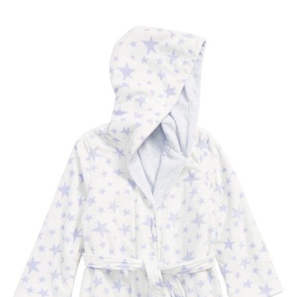🌈 6/$60, Tucker & Tate Kids Robe, Prpl/Wht, Large - Picture 3 of 9